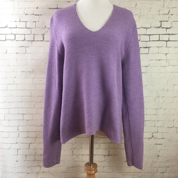 Eileen Fisher Sweaters - Eileen Fisher V-neck Merino Wool Sweater Sz M